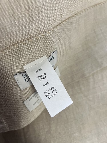 Restoration Hardware | Set 2 Panels | Masters Of Linen Opaque Sand | 49 X 81.5” - Bild 5 von 11