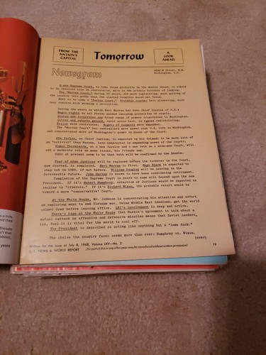 US News World Report July 8th 1968 Vietnam, Race Trouble, Senator McCarthy Guns  - Picture 6 of 12