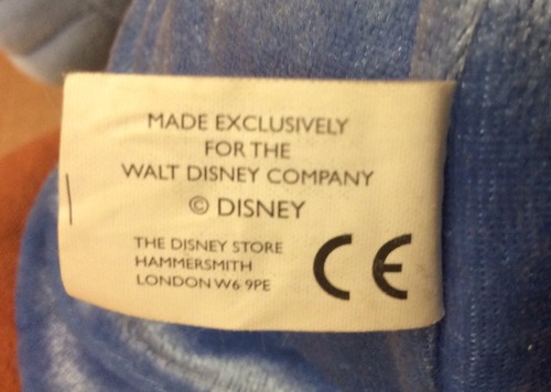 Genie Aladdin Official Disney Stamped Soft Toy Plush Original Retro Big Vtg . - Picture 6 of 9