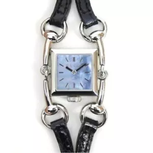 GUCCI Women'S Wristwatch Quartz Signoria 116.5 Blue Shell Dial Watch Used F/S