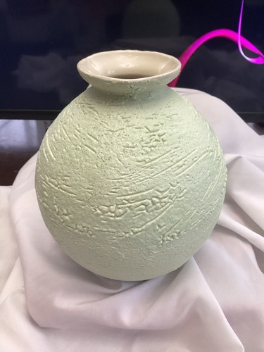 Vintage Artist Signed ‘Bonnie Craven Large Pottery Vase - 第 3/7 張圖片