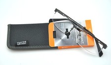 Foster Grant " LAMAR GUN " Stainless Steel Reading Glasses W/Case PICK DIOPTER