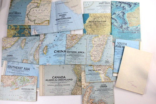 90+ Vintage National Geographic Maps 1940s - 1980s - Picture 6 of 8