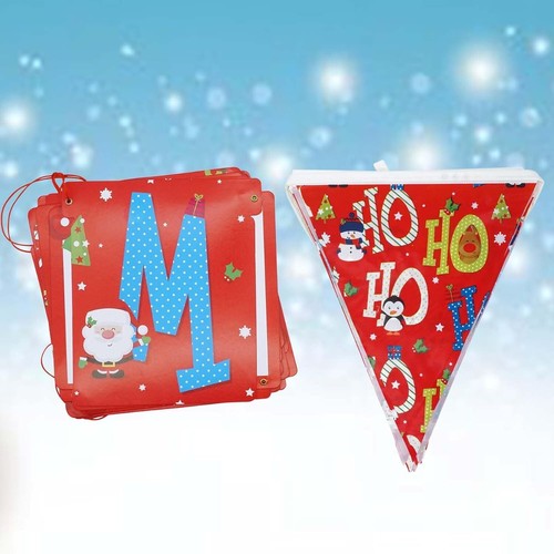 Xmas Bunting Banner,Gingerbread Man Garland,Bunting Flag,Hooks, Xmas Decorations - Picture 11 of 124