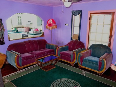 Sofa Couches Chairs Collection On Ebay Antique Vintage3 Piece Art Deco Midcentury Mohair Couch Sofa 2 Matching Chairs