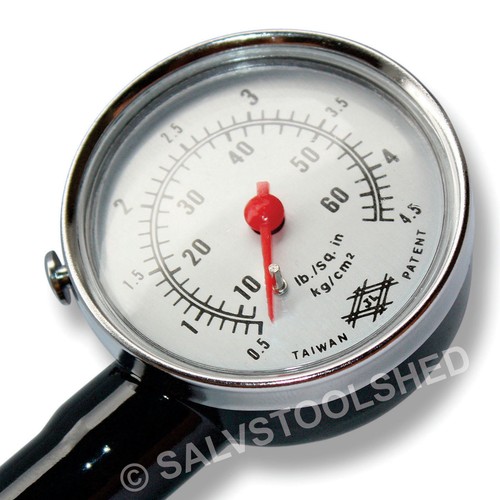 Tyre Pressure Gauge Dial Metre Car Truck Tire Air Tester Chuck - Picture 2 of 3