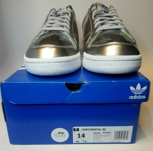 Adidas Originals Continental 80 Silver Sneakers FW5350, Size 14 US NEW IN BOX - Picture 5 of 5