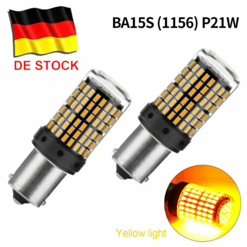 2x BA15S 1156 144SMD P21 W LED Blinker Glühlampe Bremslicht Rücklicht Birne - Bild 13 von 15