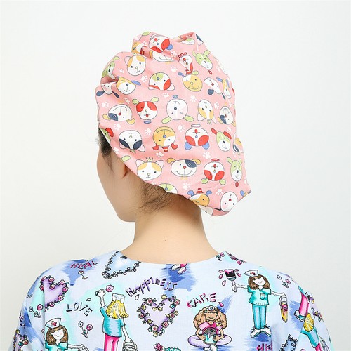 New Surgical Caps Printing Scrub Doctor Nurse Clinic Cartoon Floral Hat Medical - Picture 219 of 395