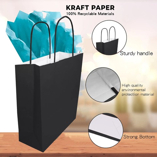 Paper Party Bags Gift Bag With Twisted Handle Recyclable Birthday Loot Bag Small - Picture 3 of 18