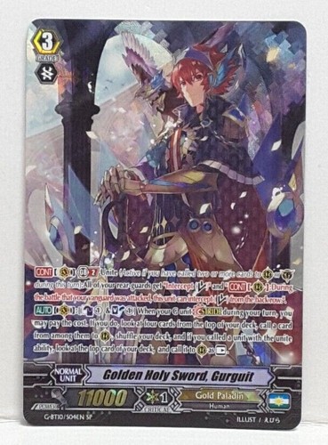 Bushiroad Cardfight Vanguard Golden Holy Sword, Gurguit G-BT10/S04EN SP