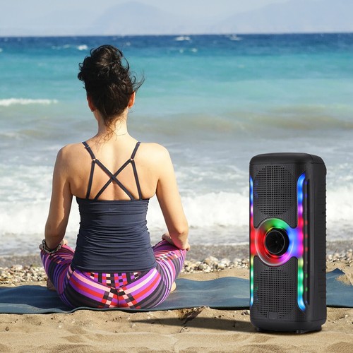 Dual 6.5" Portable Bluetooth Speaker Woofer Heavy Bass Sound System Party FM TWS - 第 8/13 張圖片