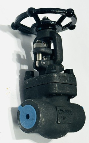 VALVE GATE CLASS 1500 LB THREADED FORGED STEEL1/2" CARBON BODY 1551-5-T A105N - Picture 4 of 6