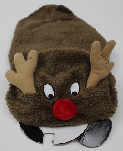 Weihnachten Hundeausrüstung braun Rentier mit Kapuze Haustier Hundemantel Größe Medium 12" L neu mit Etikett - Bild 2 von 3