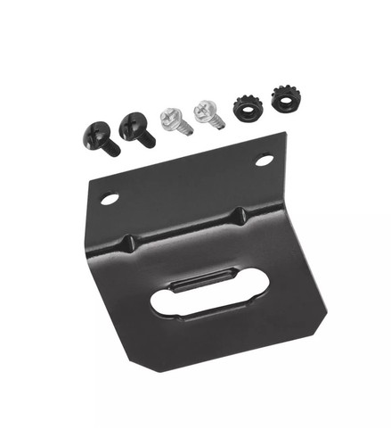 4-Flat Trailer Wiring Mounting Bracket Fits 4-Pole Connectors w/ Self Tap Screws - 第 1/1 張圖片