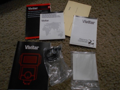 Vivitar 285-HV Zoom Thyristor Auto Electric Flash w/ Wide Angle Attachment - Picture 10 of 10