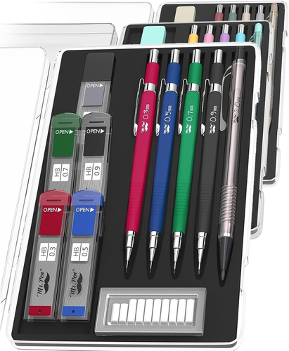 Mr. Pen Mechanical Pencil Set with Lead and Eraser Refills, 5 Sizes - 0.3, 0.5, - Picture 11 of 12