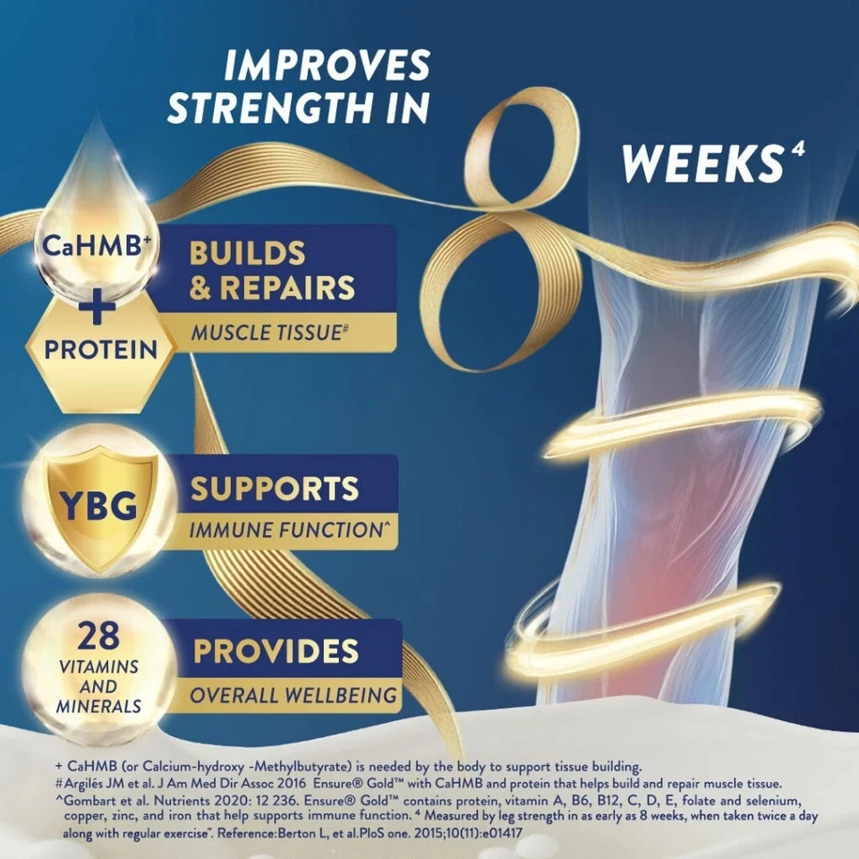 Leite em pó 4X EN SURE GOLD sabor à base de plantas nutrição completa (800G) - Imagem 3 de 4