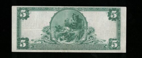 SC 1902 $5 The National Bank Of Worcester, MA National Banknote (194) - Picture 2 of 3