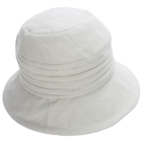 Sombrero floral de verano para mujer con aletas 100 % lino Cloche Bucket Sun A602 - Imagen 22 de 52