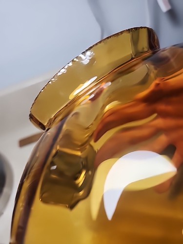 MCM 1960S-70s Amber Target Ball Ceiling Light Fixture - Picture 6 of 15