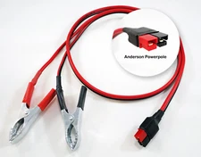 3' FT 12V Battery Alligator Clamps fits ANDERSON POWERPOLE Sermos clip-on cable