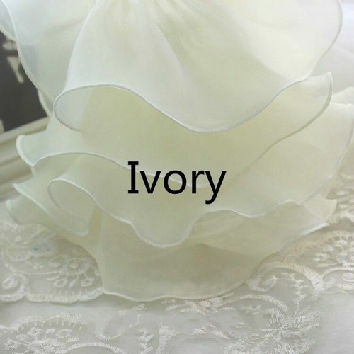 Mesh Ruffles Pleated Trimming Chiffon Edging Fabric Craft Cloth Dress Upholstery - Picture 5 of 26