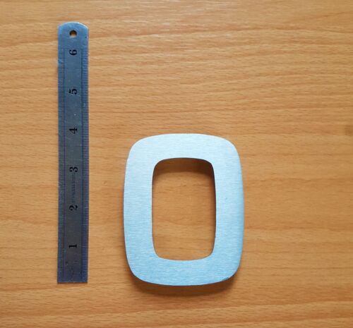 4"/10cm modern house/front door numbers drill/stick-on brushed stainless steel - Picture 17 of 22