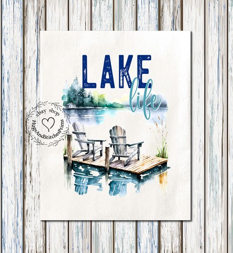 Lake Life Dock Fabric Panel #1167 - Picture 5 of 6