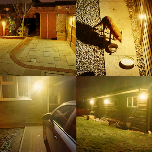 Solar Power Wall Light 128 LED PIR Motion Sensor Outdoor Garden Security Lamp - Picture 9 of 10