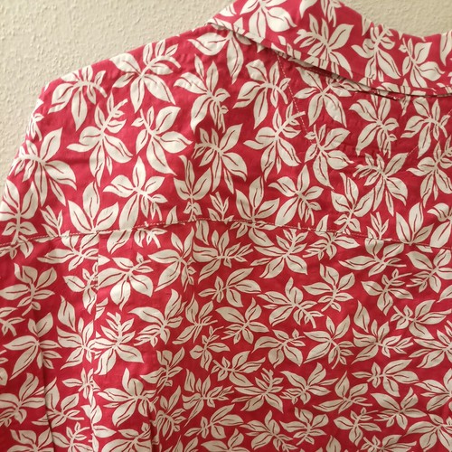 Mens vtg Tommy Hilfiger Floral Print Button Shirt Short Sleeve Hawaiian M - Picture 3 of 4
