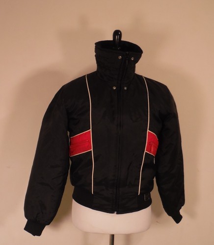 YAMAHA Maxim Wear Motorcycle Black & Red Quilted Jacket Mens Size Small S - Picture 3 of 11