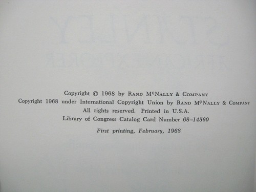 STANLEY AFRICAN EXPLORER ~ Fredrika Shumway Smith HC/DJ 1968 1st Edit ILLUS - X1 - Picture 7 of 15