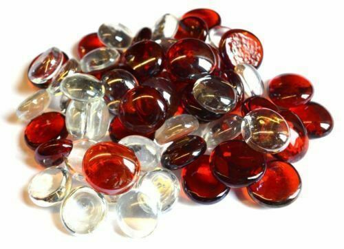 Glass PEBBLES Stones Vase Wedding DECORATION Home 50 100 or 200 *MANY COLOURS* - Picture 27 of 37