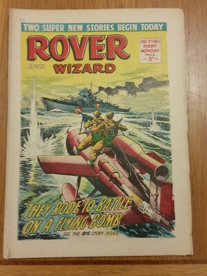 ROVER AND WIZARD 5TH JUNE 1965 BRITISH WEEKLY COMIC^