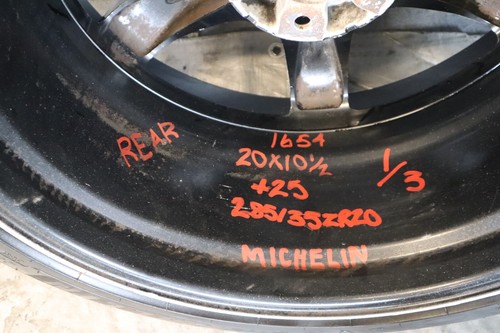 2014 NISSAN GT-R R35 GTR OEM RAYS REAR WHEEL RIM 20X10.5 +25 MICHELIN #16541 - Picture 12 of 12