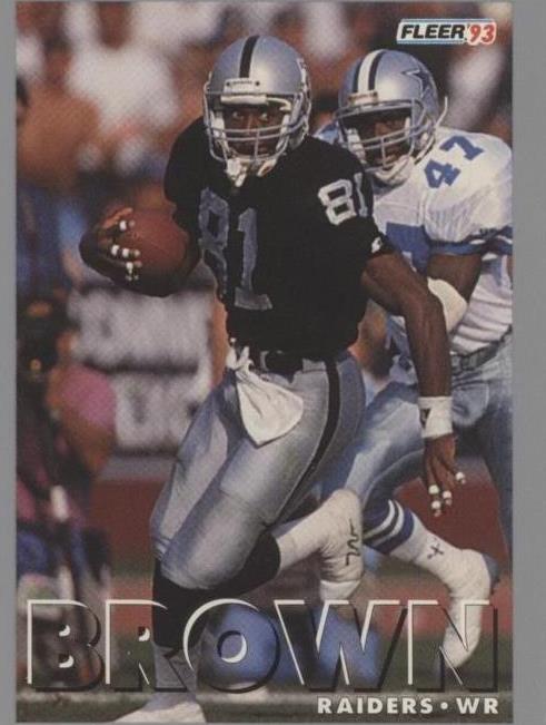 1993 Fleer Shell FACT (Football & Academics: A Championship Team) Tim Brown #74 - 1 of 2
