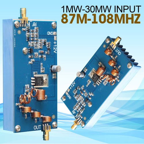 1mW-30mW input 87M-108MHz 15W RF FM TX Transmission Power Amplifier AMP +Heasink - Zdjęcie 10 z 17
