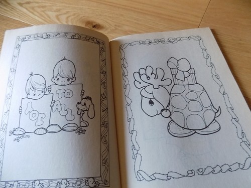 Vintage 1990 Precious Moments Coloring Book By Golden Books - Picture 3 of 8