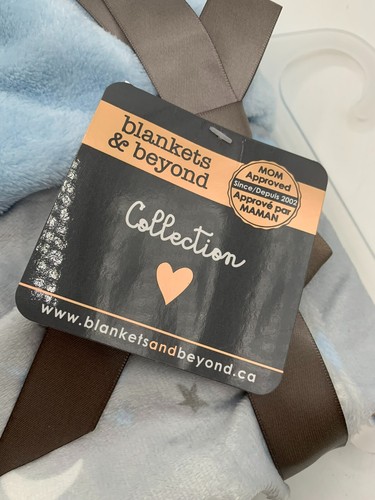 BLANKETS & BEYOND Clouds Moon Stars SLEEPING BABY 28x32 Plush Baby Blanket - Picture 2 of 5