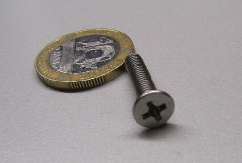 Metric Flat Head Phillips Machine Screw 18-8 Stainless Steel, M4 x 20mm L 100 Pc - Picture 8 of 11