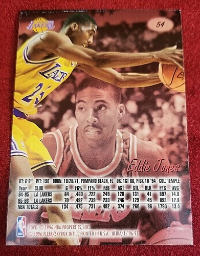 1996-97 Fleer Ultra Iverson Jordan O'Neal Nash Court Masters Pippen - Picture 67 of 204