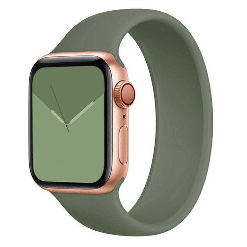 Watch Strap Band For Apple Watch Ultra 2 9 8 7 6 5 SE 38~45mm Solo Loop Silicone - Foto 24 di 36