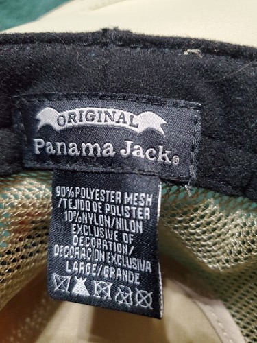 Panama Jack Mesh Crown Safari Sun Hat, 3" Brim, Adjustable Chin Cord,NWT Large - Picture 4 of 4