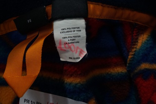Patagonia Vest Full Zip Winter Jacket Argyle Geo Print Fleece Youth Size 8 - Picture 7 of 8