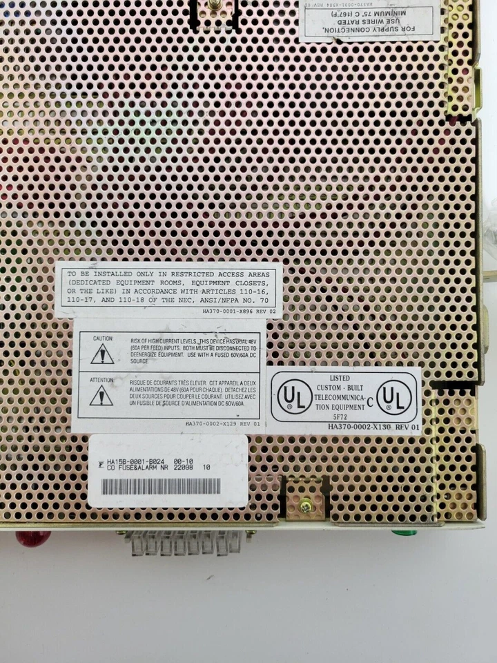 FUJITSU FUSE ALARM PANEL HA370-0002-X130 HA15B-0001-B024 USED - Image 2 of 4