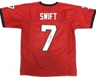 D'Andre Swift Signed Georgia Bulldogs Red Jersey (JSA Holo) Lions Running Back — photo 1