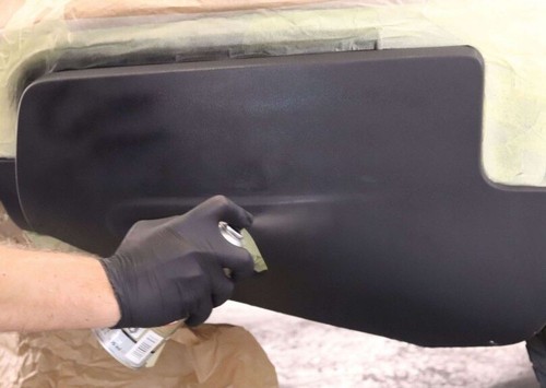 Bombe Peinture Structurante NOIR Pour Pare-chocs Plastique - 400ml - Effet Bumper