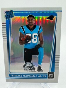 2021 Donruss Optic Terrace Marshall Jr. Rated Rookie Variation Holo Silver Prizm