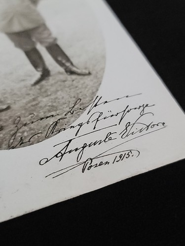 1915 Alemania Reina Emperatriz Augusto Victoria Firmado Documento Real Realeza Alemana - Imagen 2 de 24